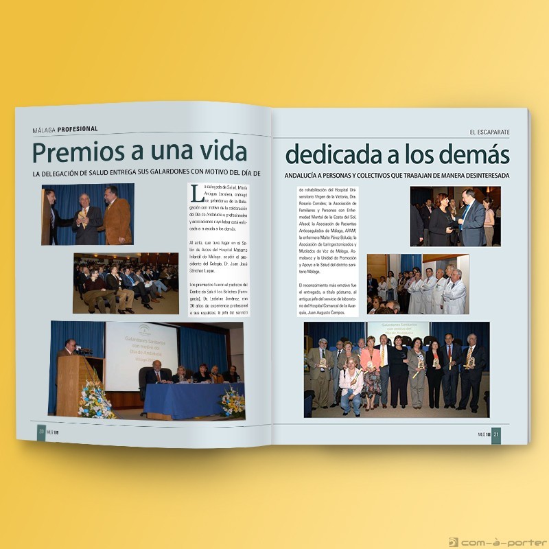 Maquetación de la Revista Nº 108 del Colegio Oficial de Médicos de Málaga