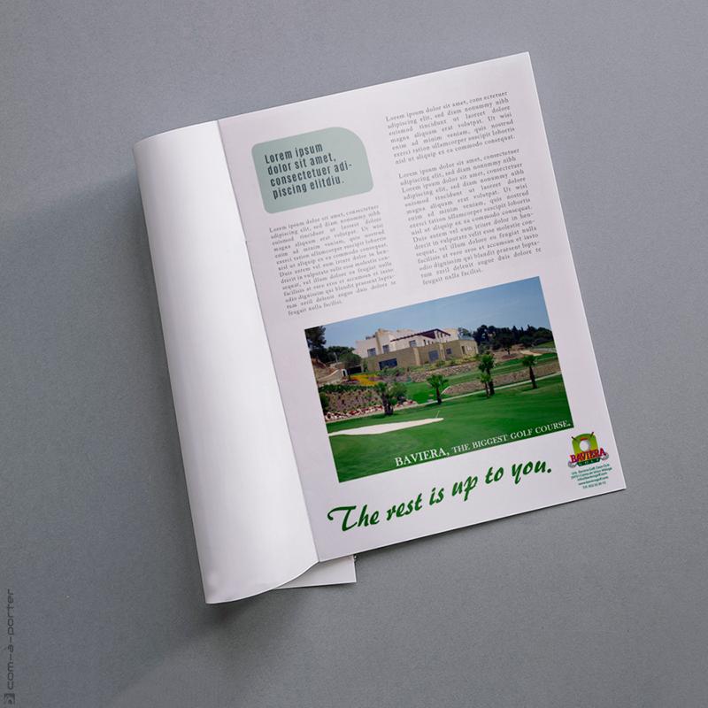 Medias páginas de Publicidad de Baviera Golf