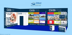 Stand modular de 50 metros para el 5º Salón Inmobiliario del Mediterráneo (SIMed 2008) de Grupo Salcar