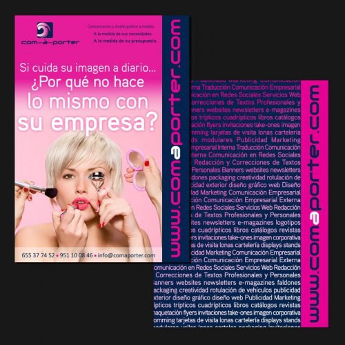 Flyer publicitario de com-à-porter