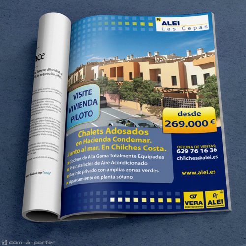 Páginas completas de Publicidad Promocional de ALEI Promotores Inmobiliarios