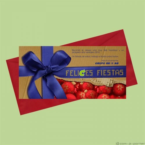 Diseño de Felicitación de Navidad y año nuevo 2010 (Recicab)