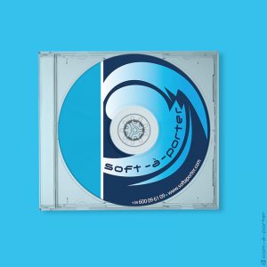Diseño de galleta de disco CD soft-à-porter