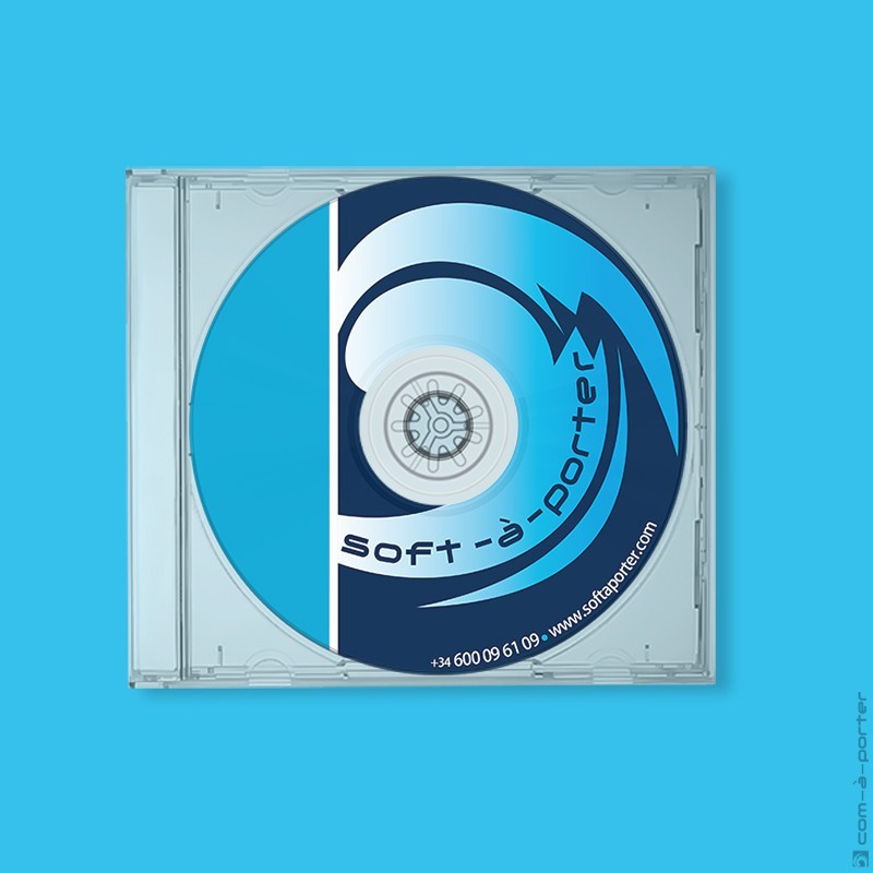 Diseño de galleta de disco CD soft-à-porter
