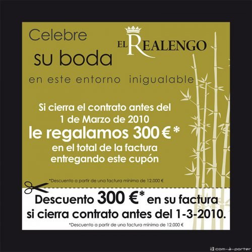 Flyer Cupón Descuento para encarte de El Realengo