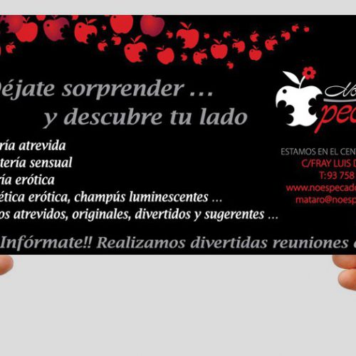 Flyer publicitario de No Es Pecado Mataró
