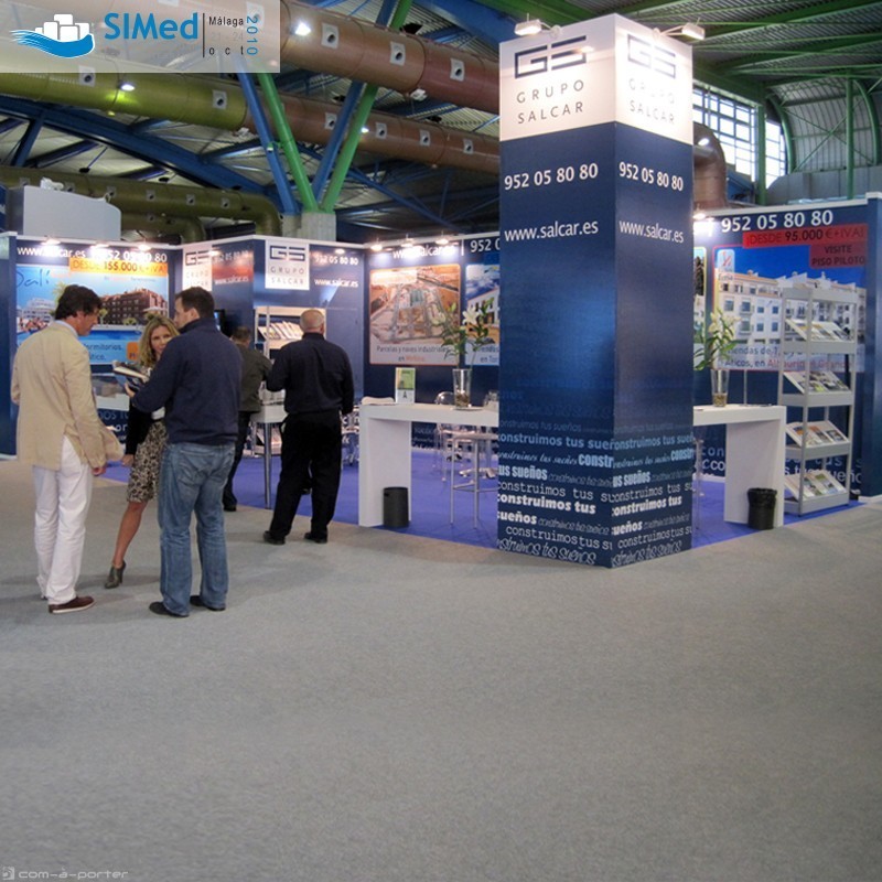 Stand modular de 50 m para 7º Salón Inmobiliario del Mediterráneo (SIMed 2010) de Grupo Salcar