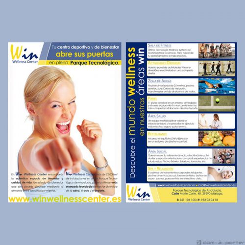Flyer publicitario de Win Wellness Center