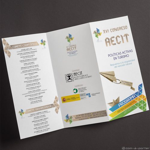Tríptico - programa del XVI Congreso AECIT