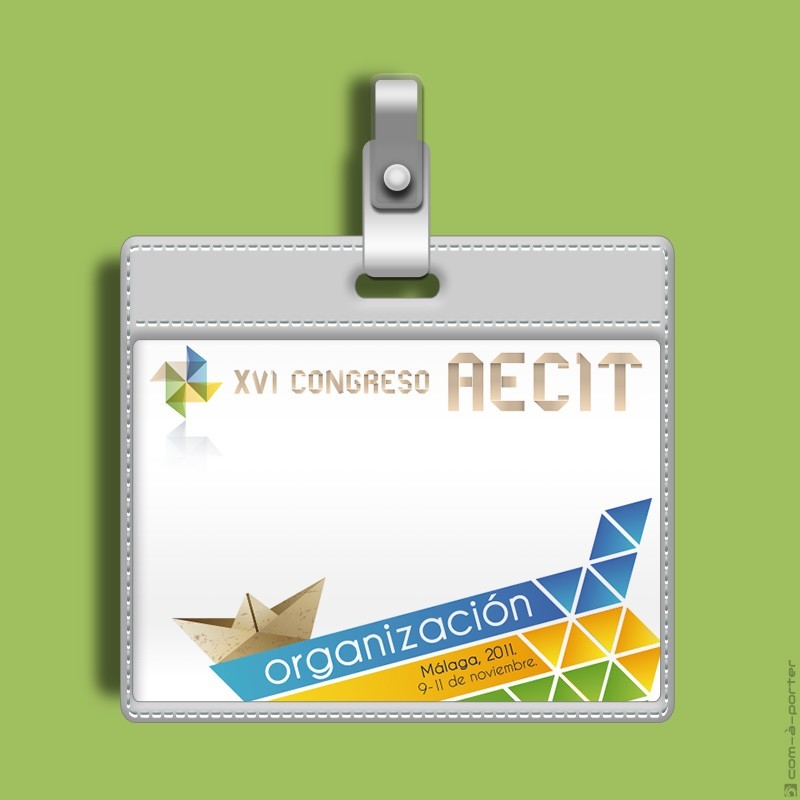 Diseño de Acreditaciones para Organización y Participantes del XVI Congreso AECIT