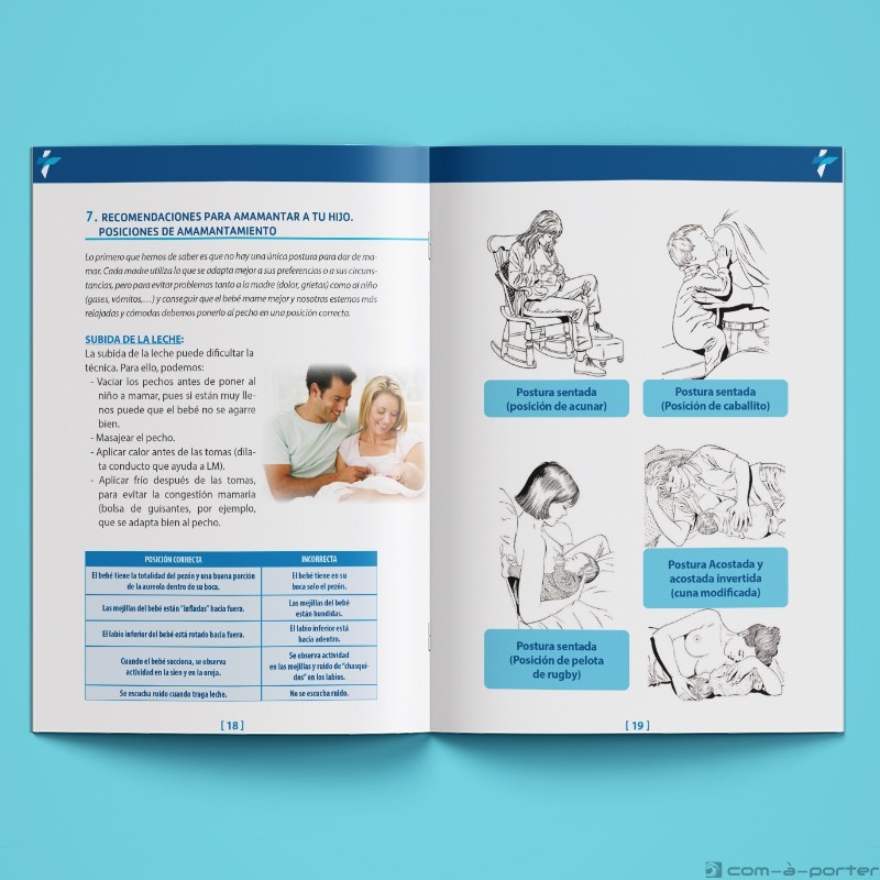 Maquetación de Guía de Unidad Maternal de Vithas Hospital Parque San Antonio