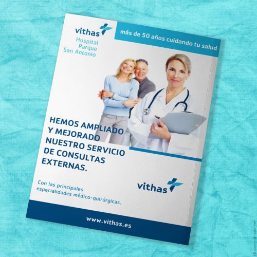 Páginas completas y medias páginas de Publicidad de Vithas Hospital Parque San Antonio