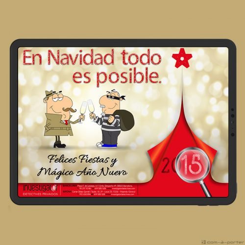 Felicitación electrónica de Navidad de Investigator Detectives Privados