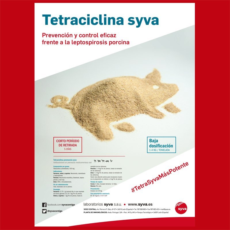 Páginas completas de Publicidad de Vacunas para Porcino de Laboratorios Syva