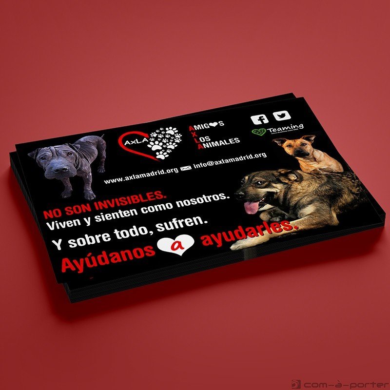 Flyer de Difusión de la ong AXLA Amigos X Los Animales