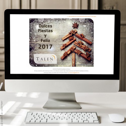 Felicitación de Navidad 2016 de TALEN Cocktails & Show
