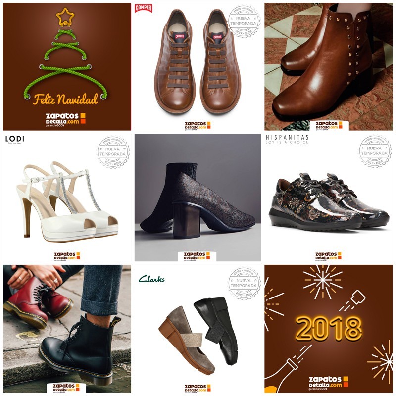 Diseños para las Redes Sociales de Zapatos de Talla
