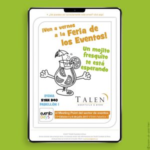 Newsletter animando a acudir a la Feria de los Eventos "eventodays" en IFEMA