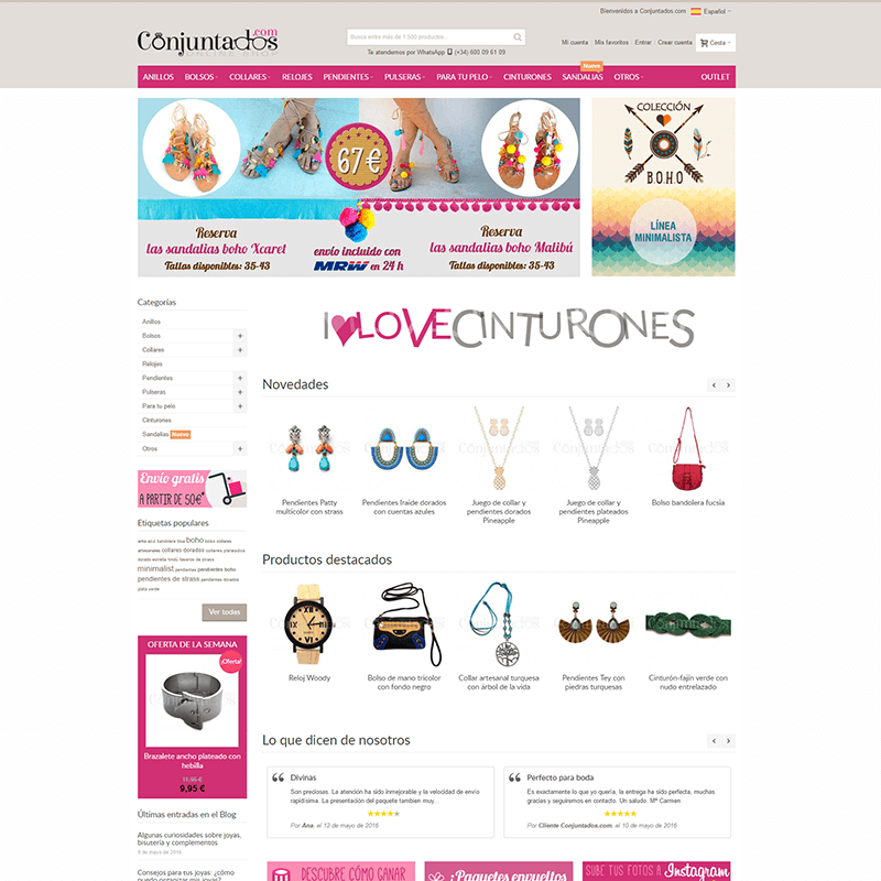 Conjuntados.com - Tu tienda online de Complementos y accesorios de moda