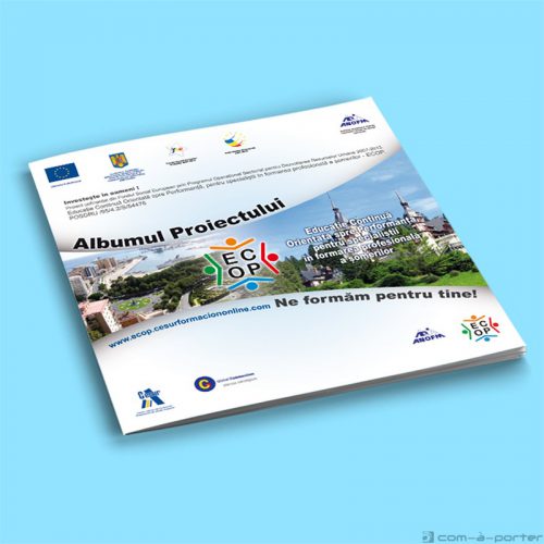 Maquetación de catálogo para proyecto "ECOP" en Rumanía