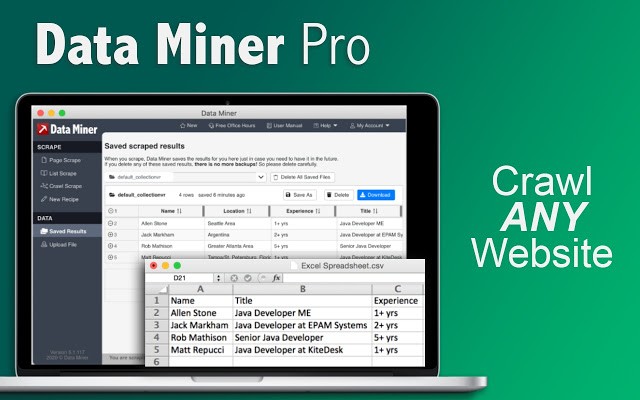 Data Miner extrae información para ti con un click