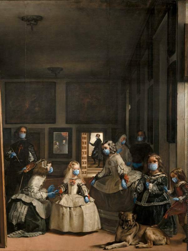 Arte con mascarillas: Velázquez y Las Meninas