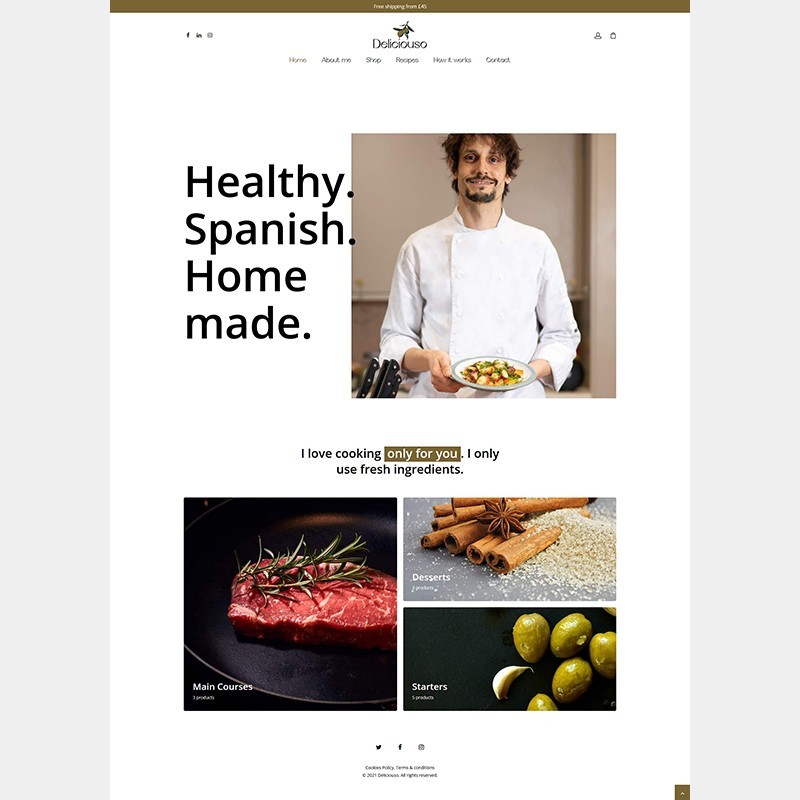 Página web Chef Rafa Pintado