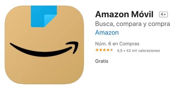 Un ligero cambio al logo de la app de Amazon