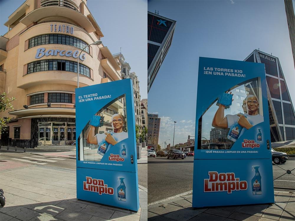 Don Limpio se luce en su campaña exterior