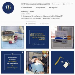 Gestión del perfil de Instagram de Centro Dental Bailén Dras. Díaz y Cuadros