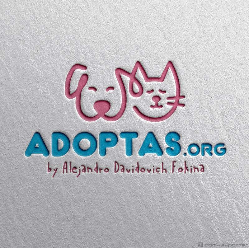 Logotipo de ADOPTAS.ORG de la Fundación Alejandro Davidovich
