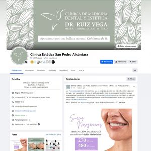 Gestión del perfil de la red social Facebook de la Clínica de Medicina Dental y Estética Dr. Ruiz Vega