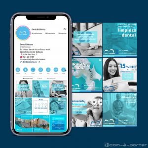 Gestión del perfil de la red social Instagram de Centro Dental Dalama