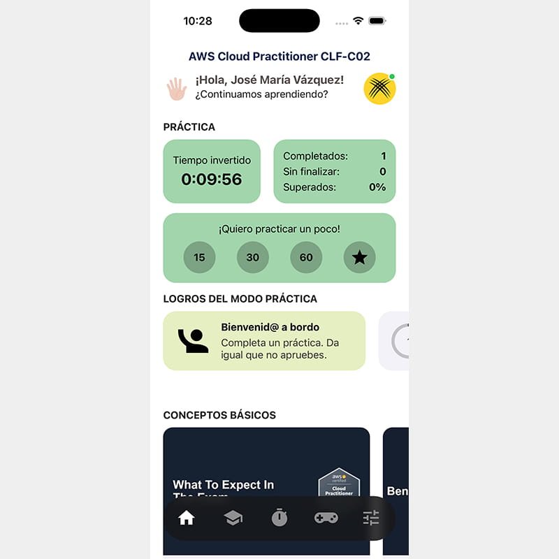 AWS Practitioner Simulator - Android / iOS