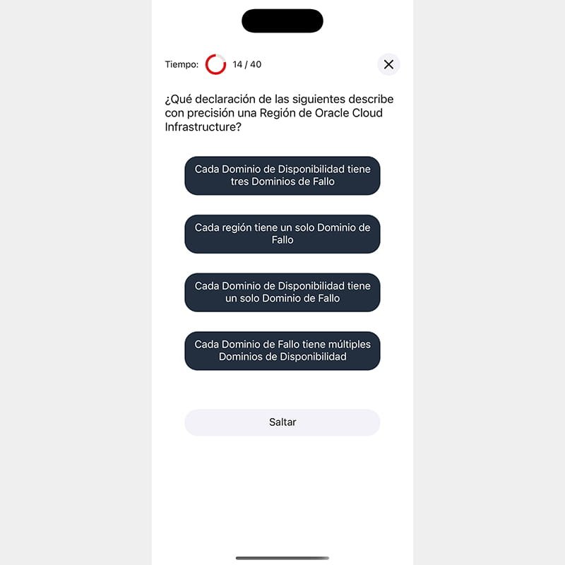 Oracle Cloud Foundations - Android / iOS