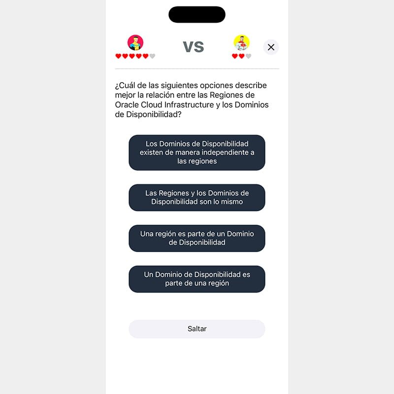Oracle Cloud Foundations - Android / iOS