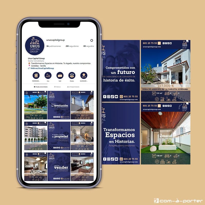 Gestión del perfil de la red social Instagram de URUS Capital Group
