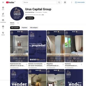 Gestión del perfil de la red social Youtube de URUS Capital Group