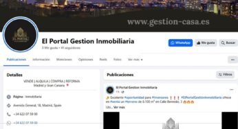 Gestión del perfil de la red social Facebook de El Portal – Gestión Inmobiliaria