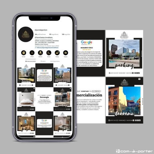 Gestión del perfil de la red social Instagram de El Portal - Gestión Inmobiliaria
