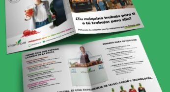 Díptico publicitario de MyVitaminBar
