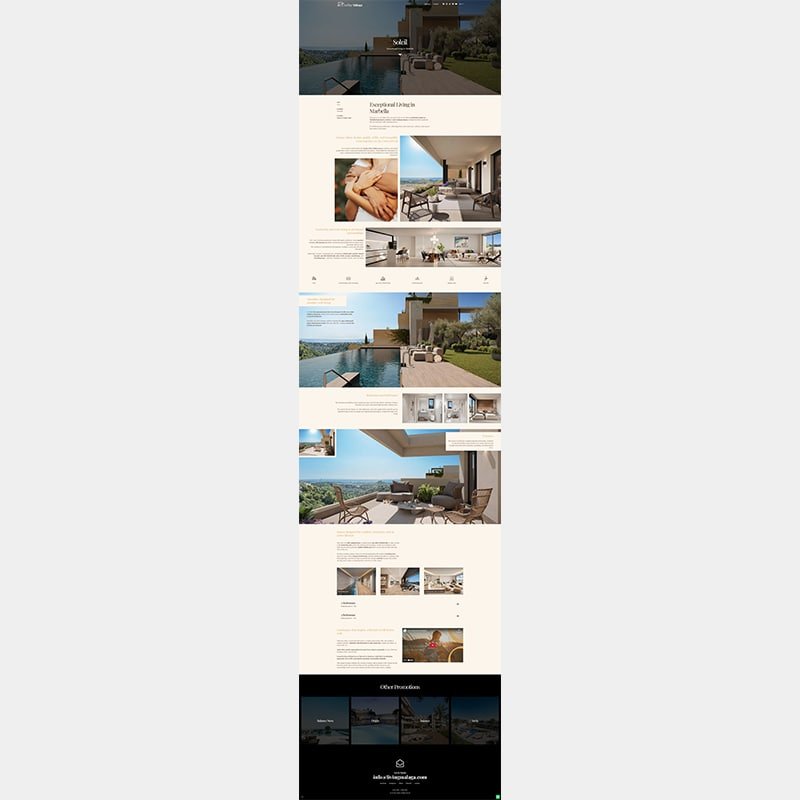 Página web LivingMálaga