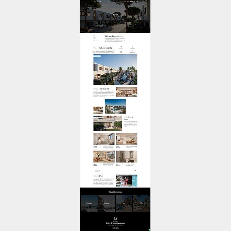 Página web LivingMálaga