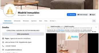 Gestión del perfil de la red social Facebook de Madrid Inmuebles