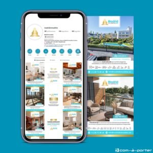 Gestión del perfil de la red social Instagram de Madrid Inmuebles