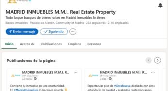 Gestión del perfil de la red social Linkedin de Madrid Inmuebles