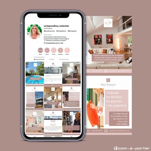 Gestión del perfil de la red social Instagram de Sonia Paradinas Real Estate Services