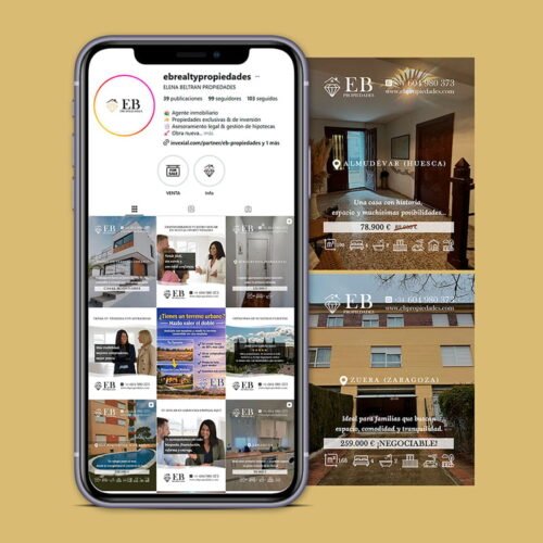 Gestión del perfil de la red social Instagram de Elena Beltrán Propiedades
