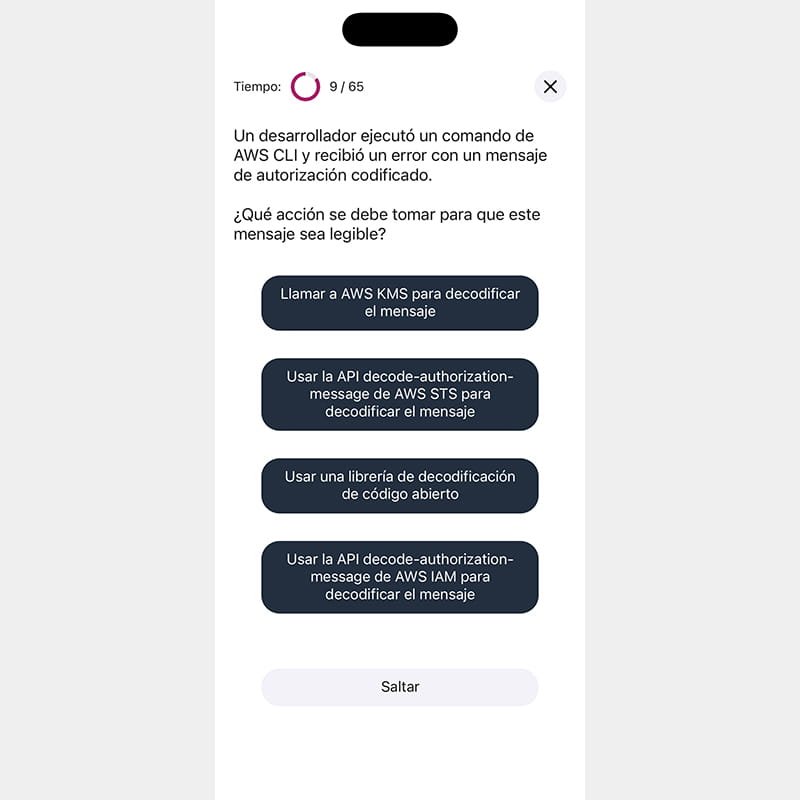 AWS Developer Associate - Android / iOS