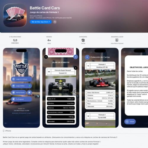Juego Battle Card: Cars - Android / iOS